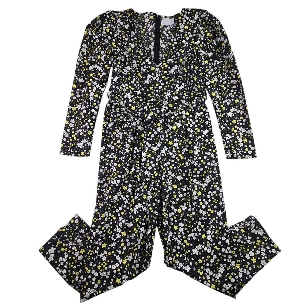ASOS Black Floral Jumpsuit